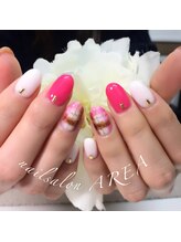 ネイルサロン エリア(AREA)/ブランケットチェックネイル