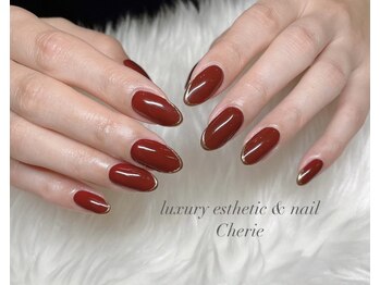 シェリエ(Cherie)/スキニーフレンチ/ボルドー