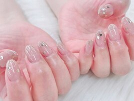 ハートホログラムネイル