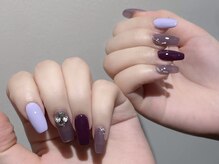 ダークハニー 池袋店(Dark Honey)/パーツエレガントパープルネイル