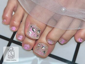 ネイルズガッシュ 武蔵小山店(NAILsGUSH)/フラッシュ/フット/キラキラ