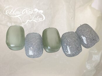 マグandフラフットネイル￥8980