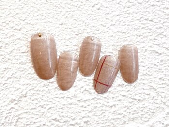 ロア(Lore)/シンプルチェックネイル