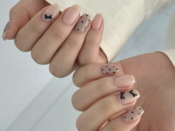 ルネネイル(Lune nail)/ドットネイル