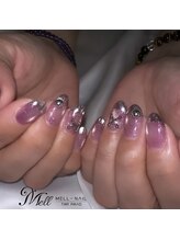 メルネイル(MELL-NAIL)/マグネット×ミラーフレンチ