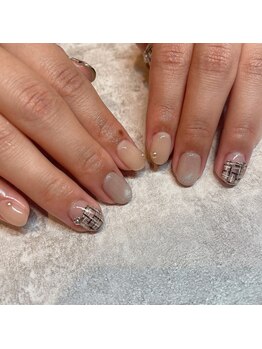 ツイード/冬/シンプル