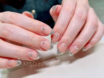 エム アンド ディー 武蔵小杉店(M&D)の写真/《持ち込みOK☆アートし放題》こだわりのデザインを叶える！トレンドのパーツが揃う、今風ネイルもお任せ♪