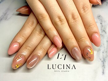 ネイルスタジオ ルキナ(LUCINA)/T-032 押し花デザイン