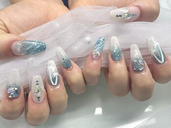 ネイルネージュ 錦糸町(Nail Neige)/スカルプ持込180(海/マーメイド)