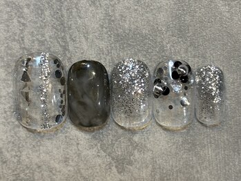 カラネイル 南森町店(calla nail)/ホロシルバー
