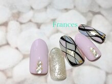 フランセス(Frances)/春色プッチ風ネイル