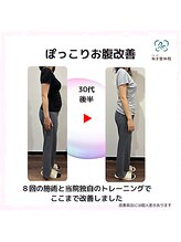 和ぎ整体院/姿勢が改善、ぽっこりお腹改善