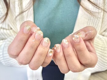 プラムバイビオール(PLUM by Be All)の写真/【横川】育児やお仕事で爪が伸ばせない方に…ショートだからこそ可愛いデザインご提案します♪