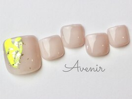 イエローニュアンスネイル