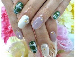 グリーンブランケットネイル☆