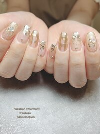 ミラーチェックネイル