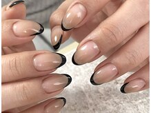 ネイル グランディール(Nail Grandir)/オシャレ黒フレンチ☆