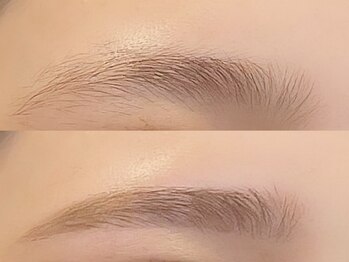 エンドアイ(&i)の写真/【ナチュラルな《グラデ眉》で女子力UP】高い提案力♪毛量が多い方には間引きでの毛量調整がオススメ◎
