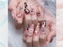 ピオミエルネイル 新宿(pio miel nail)/くまチョコの甘ふわバレンタイン