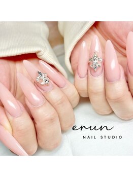 エルンネイル(erun_nail)の写真/長さだしでも強度◎チップ＋ハードコーティングで爪に配慮した美しい仕上がりへと導きます★