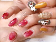 ネイルアンドアイラッシュ ボネール 銀座店(lash Bounail)/ミラー 牛柄 しずく参考デザイン