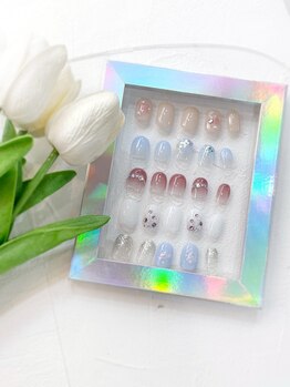 ネイル チップス 天文館本店(NAIL TIPS)の写真/《鹿児島で4店舗☆初めてのネイルはNAIL TIPSへお任せ》6月限定！選べる5種の月替わりハンドネイル¥4500♪