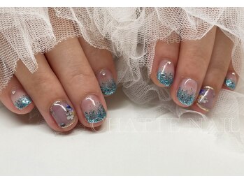 シャットネイル(CHATTE NAIL)/爪育デザインネイルCコース