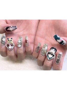 手描きアートが得意なサロン