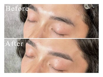 メンズ眉毛サロン Roist名古屋久屋大通店【ロイスト】アイブロウ/眉毛/眉毛パーマ/〔眉毛〕お客様ビフォーアフター