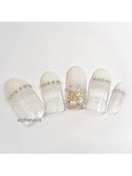 アルファ ネイルズ(ALPHA NAILS)/【特集】　ブライダル ネイル