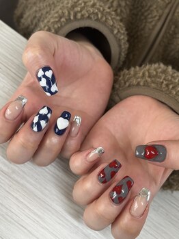 モアネイルズ(MORE-NAILS)/バレンタインnail