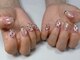アムネイル(am.nail)の写真/シンプルニュアンスアートで上品に☆お手元が明るく見えるオフィスネイル♪