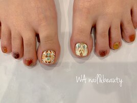 テラコッタのタイルアートフット