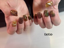 ネイル スタジオ テト(nail studio teto)/《Khaki nail》