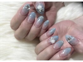 キラキラブルーラメ