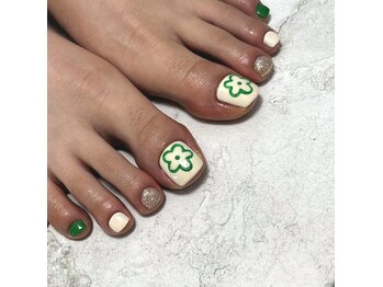 サニーヒルズ ウィズ マキア 藤沢(Sunny hills with MAQUIA)/ぷっくりフラワーデザイン