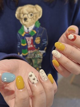 レリーズ ネイル(Lelys nail)/トレンドアート5本