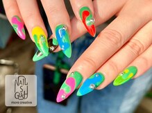 ネイルズガッシュ 武蔵小山店(NAILsGUSH)/夏ネイル/フィルイン/キラキラ