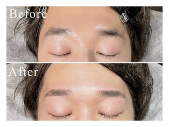 メンズ眉毛サロン Roist名古屋久屋大通店【ロイスト】アイブロウ/眉毛/眉毛パーマ/〔眉毛〕お客様ビフォーアフター