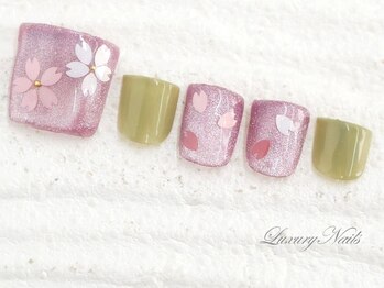ラグジュアリーネイルズ カワグチ(Luxury Nails Kawaguchi)/うるうる*桜Nail