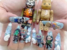 3Dネイル/キャラクターネイル/スカルプはPlumeにお任せください★