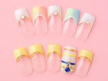 ライトネイルズ イバラキ(light nails IBARAKI)/さわやか上品ネイル♪