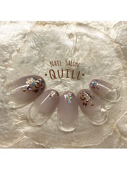ネイルサロン クイル(QUILL)/2月ちょこっとアート2