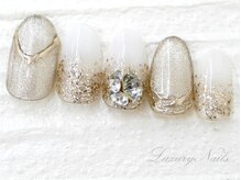 ラグジュアリーネイルズ アカバネ(Luxury Nails Akabane)/ゴージャス*ラメ＆ビジュー