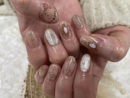 手書きミラーネイル