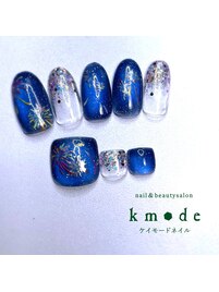 花火ネイル