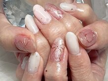 ジェー エス シー ネイル(J.S.C.nail)/大人上品/ミラーネイル/シンプル