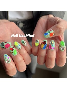 ネイル ウサミミ(Nail UsaMimi)/10本アート