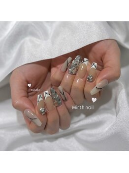 大理石風ネイル