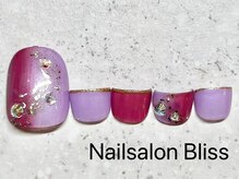 ネイルサロンブリス(nail salon Bliss)/定額FOOTシンプルアート￥5720